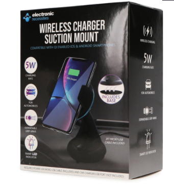 Electronic Necessities Wireless Charger Suction Mount